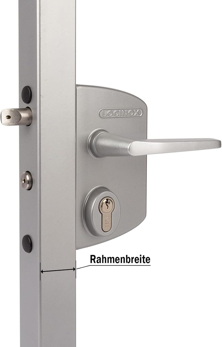 LOCINOX Schloss für Drehtor LAKQ40 U2, RAL 6005 - moosgrün, Industrieschloss, Hoftor, Flügeltor, Flü