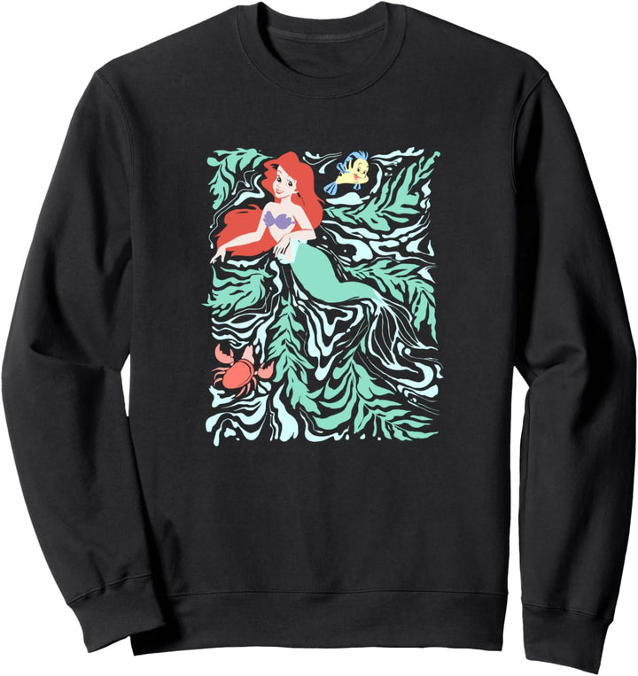 Disney Little Mermaid Ariel Swirly Seaweed Poster C1 Sweatshirt