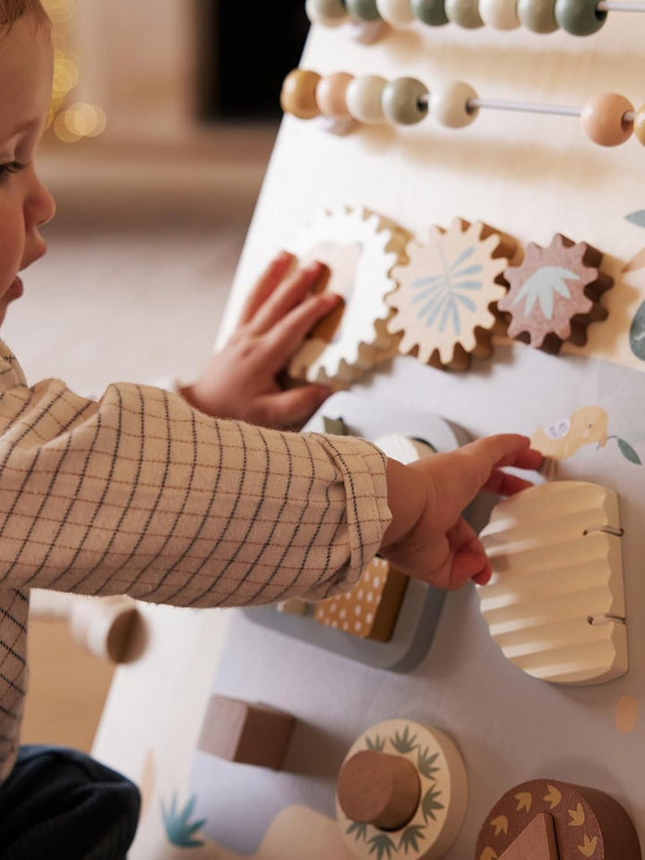 VERTBAUDETBaby Activity-Tafel TANSANIA aus Holz FSC®, wendbarweiss