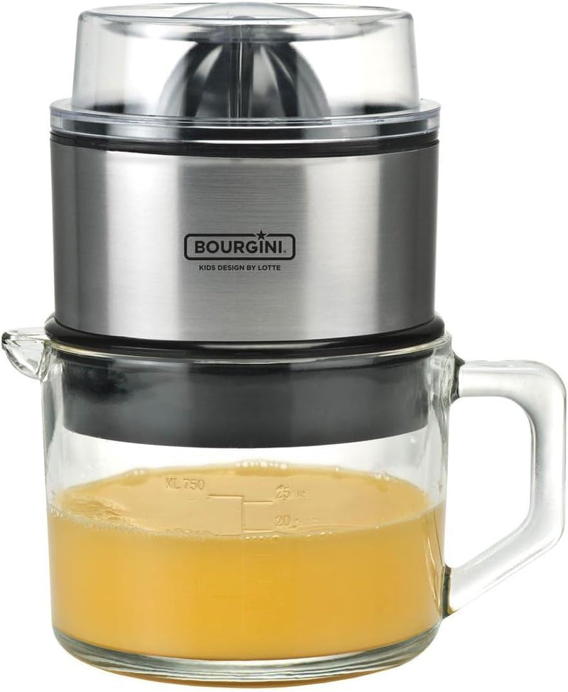 Bourgini Lotte Juicer Deluxe | Orangenpresse | Elektrische Zitruspresse | Entsafter Hebel Fruchtpres