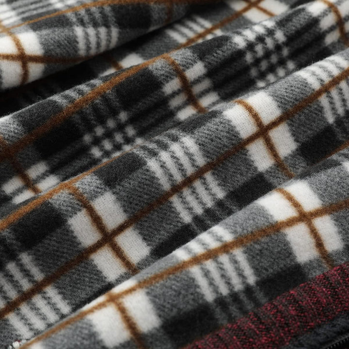 YOUTHUP Herren Weste Fleece Fütterung Winter Frühling Strickjacke Ärmellose Fleecejacke Stehkragen S