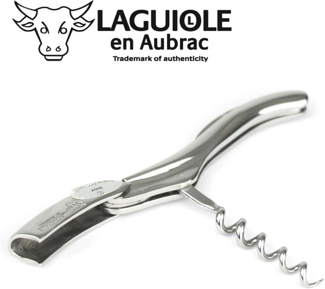 Laguiole en Aubrac Kellnermesser SOM99IBI Sommelierbesteck, Edelstahl glänzend, schwer