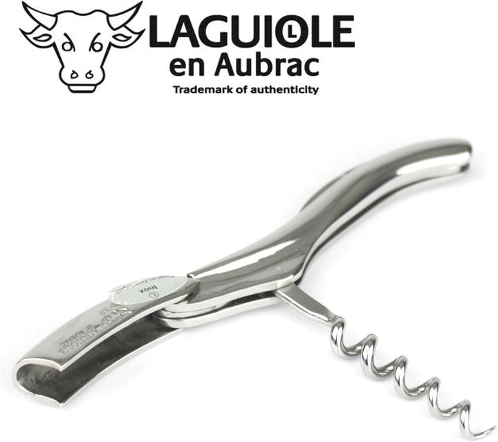 Laguiole en Aubrac Kellnermesser SOM99IBI Sommelierbesteck, Edelstahl glänzend, schwer