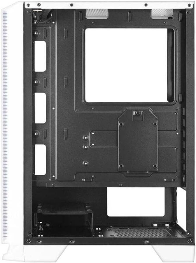 Mars Gaming MC-C Weiss, ATX PC Gehäuse, Metall-Mesh Frontplatte, Gehärtetes Glas, 3 Frontlüfter FRGB