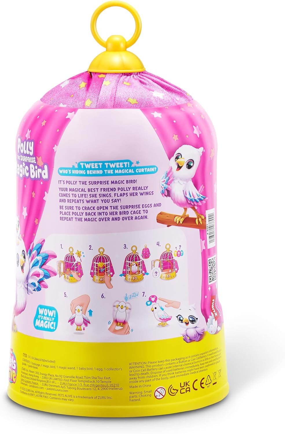 Pets Alive Polly The Magic Bird von ZURU, Roboterspielzeug, Vogel