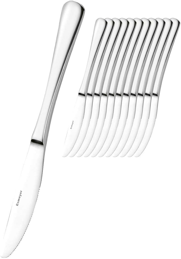 Esmeyer Messerset Sylvia, 12 TLG, 156-117, 13/0 Edelstahl hochglanzpoliert Bundle mit Gabel-Set, Bun