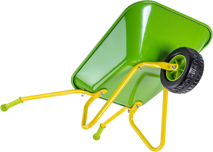 KADAX Kinderschubkarre aus Metall, Gartenschubkarre für Kinder, Gartenwerkzeug, kleine Schubkarre zu
