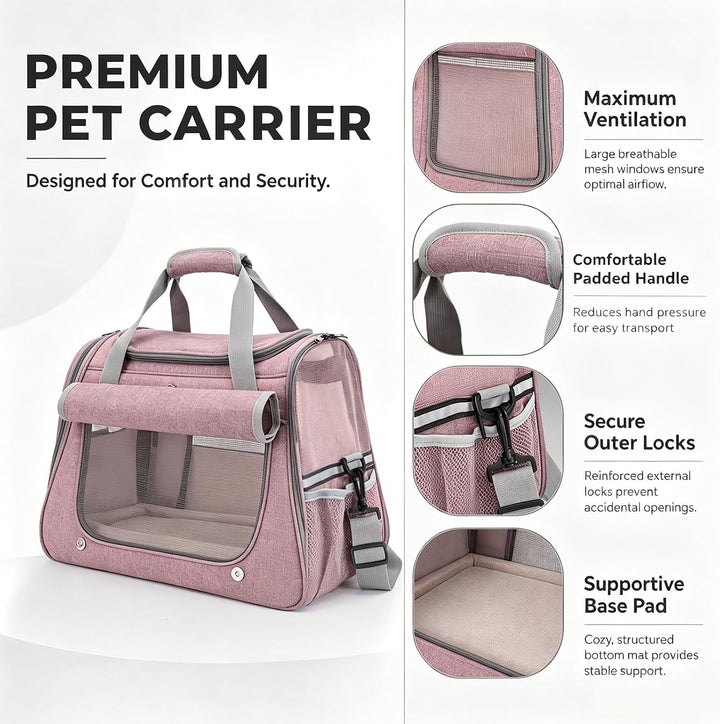 Katzentransportbox, Hundebox Faltbar für Katzen und kleine Hunde, Transportbox Katze für Reisen und
