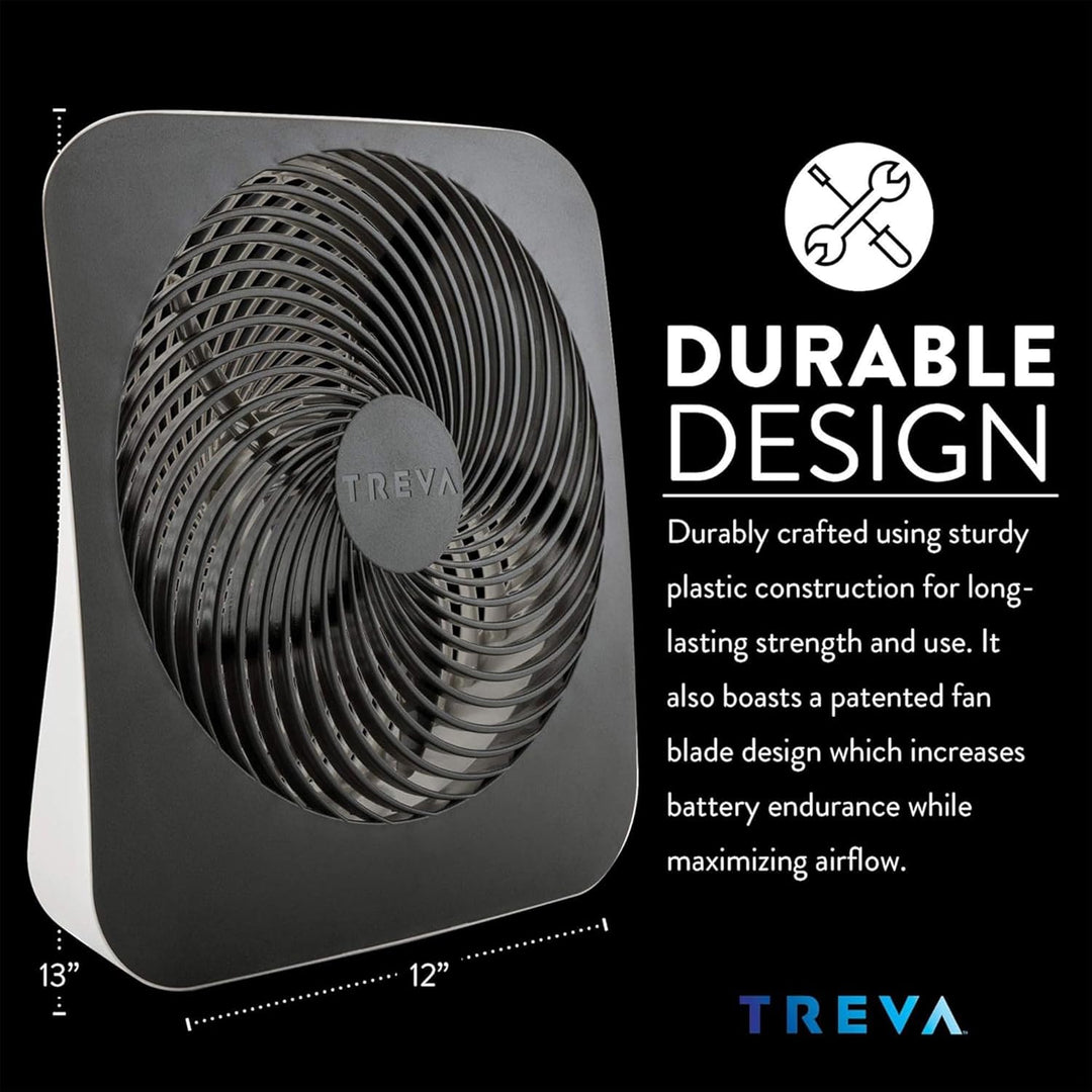 O2COOL 25,4 cm Portable Fan mit AC Adapter