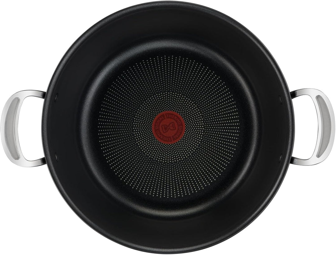 Tefal H91254 Jamie Oliver Batch-Cooking Set | Harteloxierter Kochtopf 30 cm | Antihaftversiegelung |
