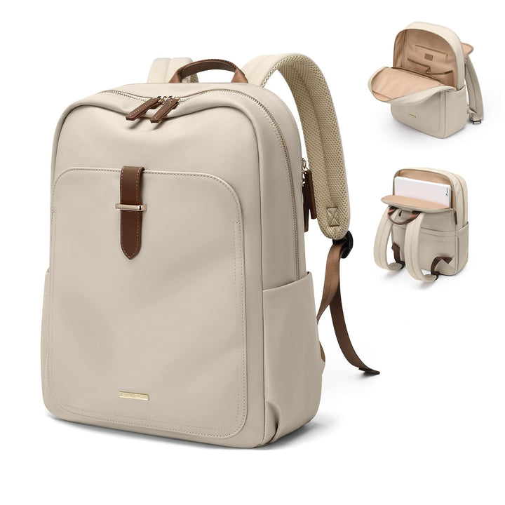 Rucksack Damen Herren Elegant,16 Zoll Laptop Rucksack Wasserdicht mit Laptopfach, Business Laptoptas