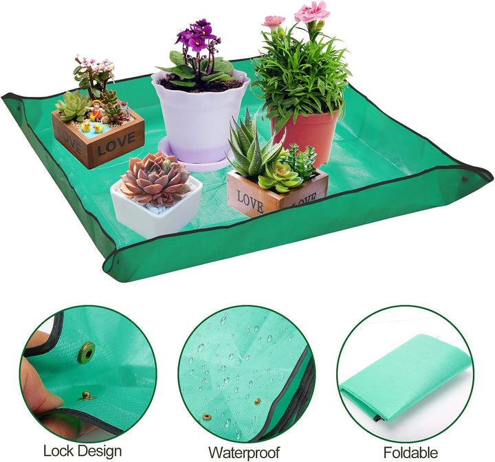 wasserdichte Gartenmatte Pflanzmatte, Gartenmatte Wasserdicht, Pflanzunterlage, Pflanzen Umtopfmatte