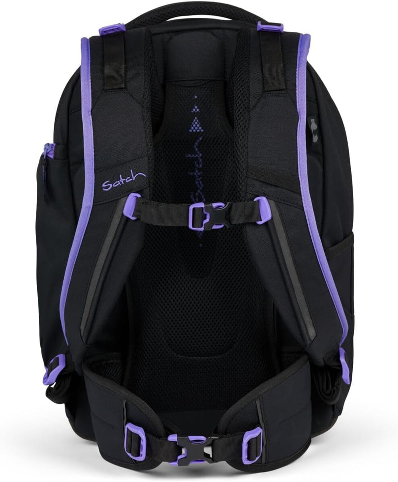 satch Match Schulrucksack Set 3tlg. inkl. Schlamperbox und Sportbeutel Purple Phantom, Purple Phanto