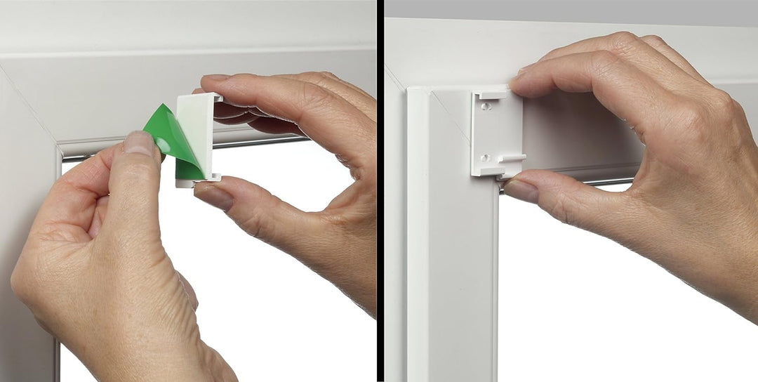 GARDINIA Doppelrollo zum Klemmen oder Kleben, Duo-Rollo ohne Bohren, Seitenzugrollo, Transparente un