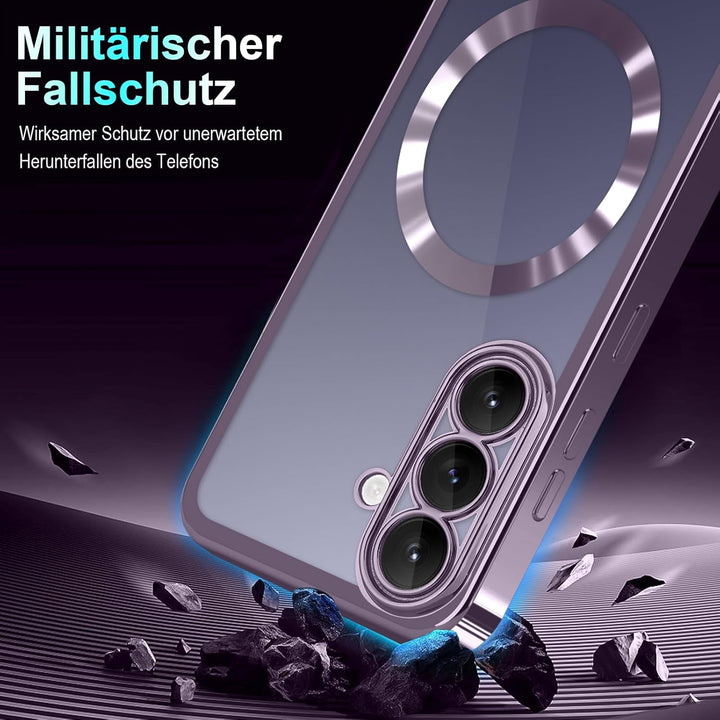 Handyband für Samsung Galaxy S26 Hülle mit Band + 1 Stück Glas Schutzfolie Transparent Silikon Handy