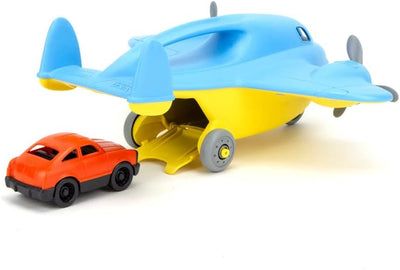 Green Toys 8601399, Frachtflugzeug mit Auto, Spielflugzeug, nachhaltiges Spielzeug für Kinder ab 3 J