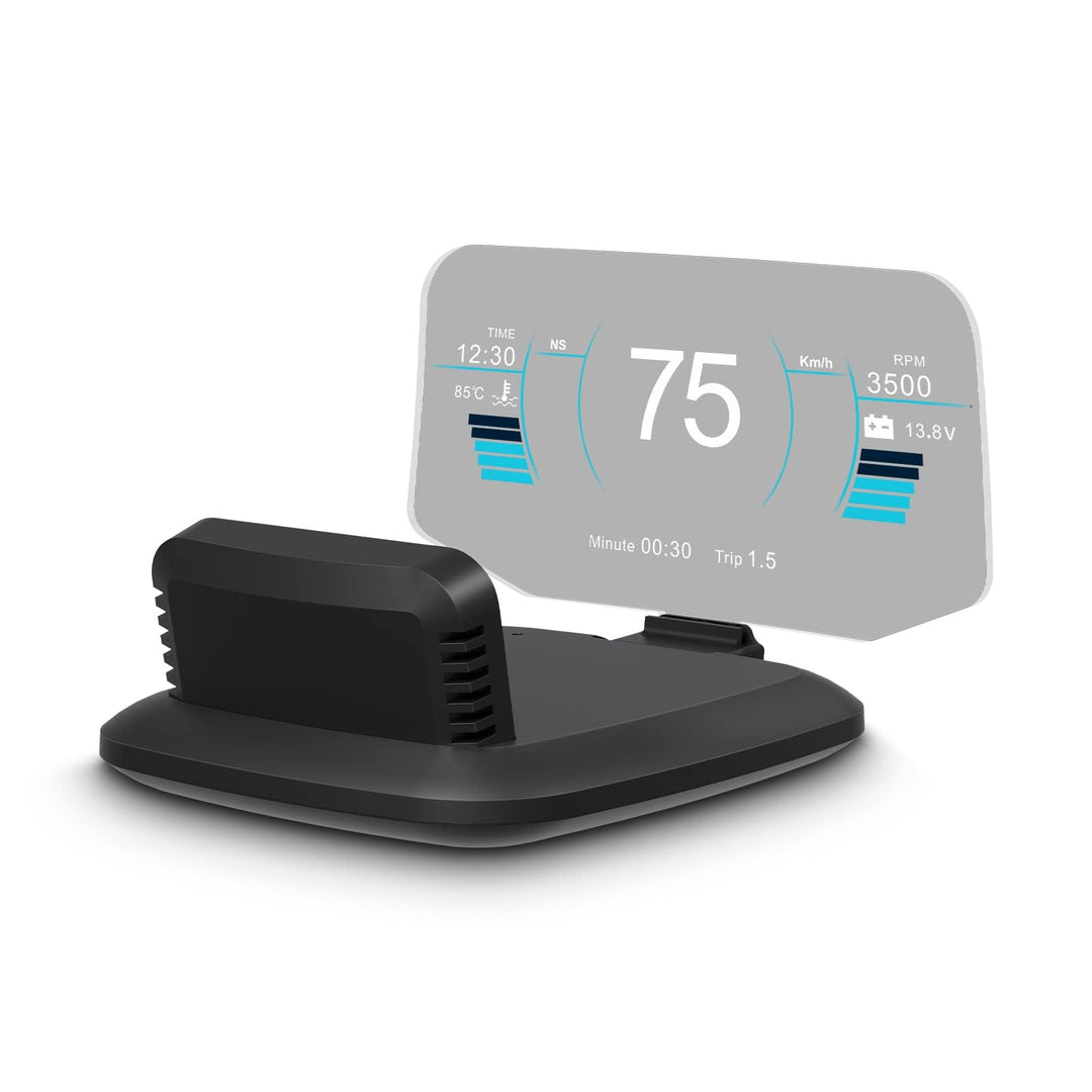 AMROOLOO Dual-System Pkw-Head-Up-Display, Anzeige mehrerer Funktionen, GPS, Tacho, OBD, Pkw-Armature