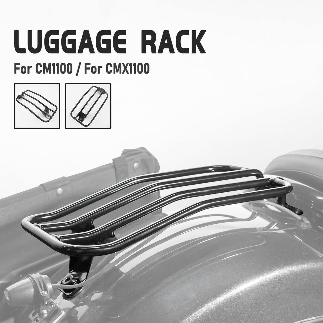 Fayedenicy Motorrad Hinten Solo Sitz Gepäckträger Stützregal Rack Halter für H.onda Rebel CMX1100 CM