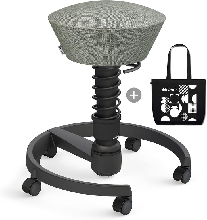 aeris Swopper – Ergonomischer Hocker – Bürohocker höhenverstellbar – Vielseitiger Schreibtischstuhl