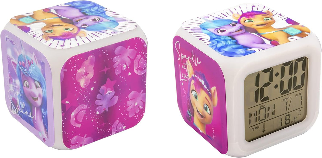 Joy Toy Little Pony - The Movie 2 Würfel-Wecker 8x8x8 cm, 42671, Bunt, klein
