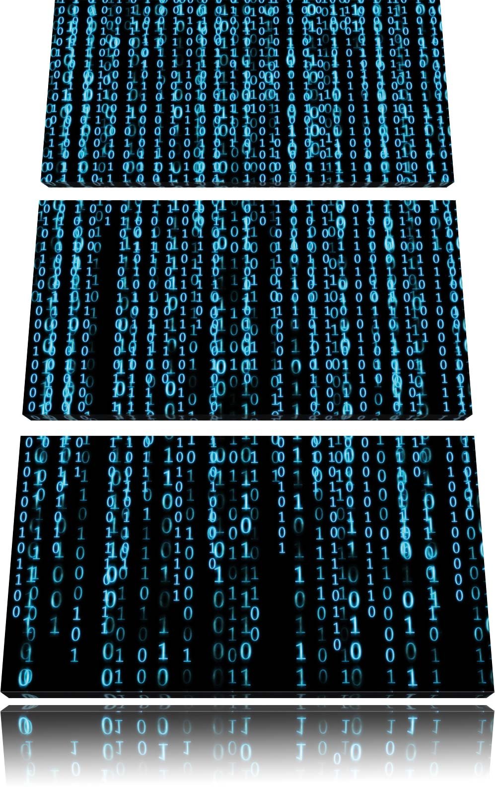 Matrix 3-Teiler Leinwandbild 120x80 Bild auf Leinwand, XXL riesige Bilder fertig gerahmt mit Keilrah