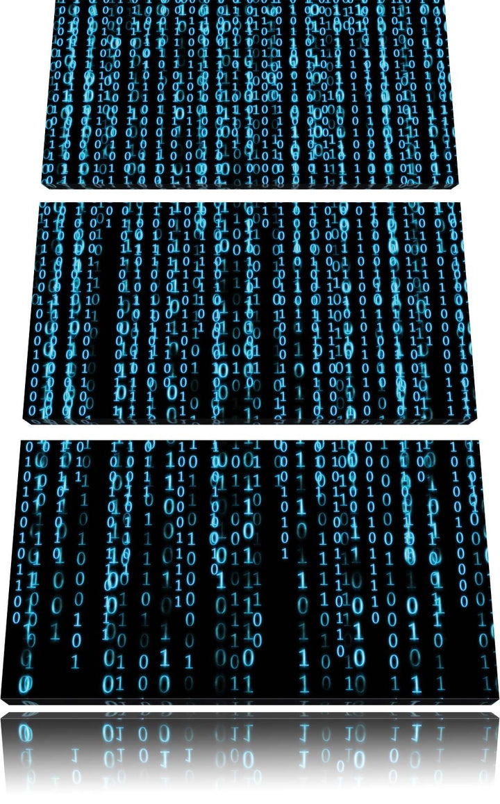 Matrix 3-Teiler Leinwandbild 120x80 Bild auf Leinwand, XXL riesige Bilder fertig gerahmt mit Keilrah