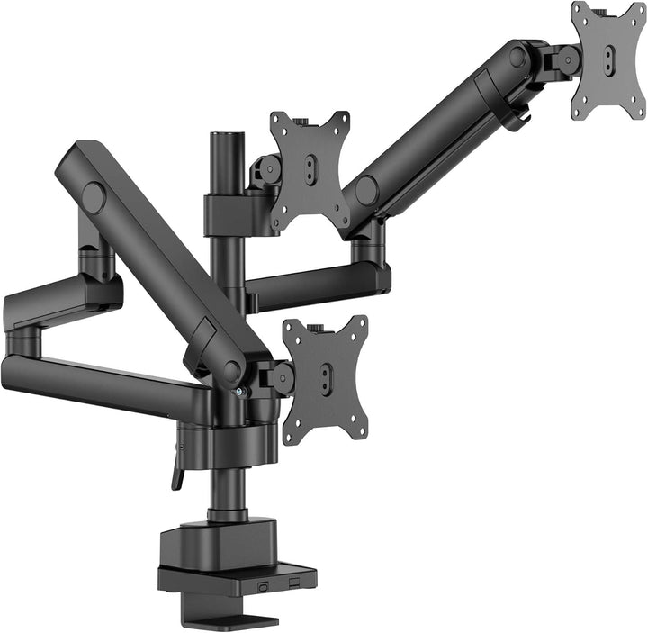 Wiltec Dreifach Monitorhalterung Schreibtisch mit 360° VESA-Platte, Bildschirmhalterung bis 9 kg pro