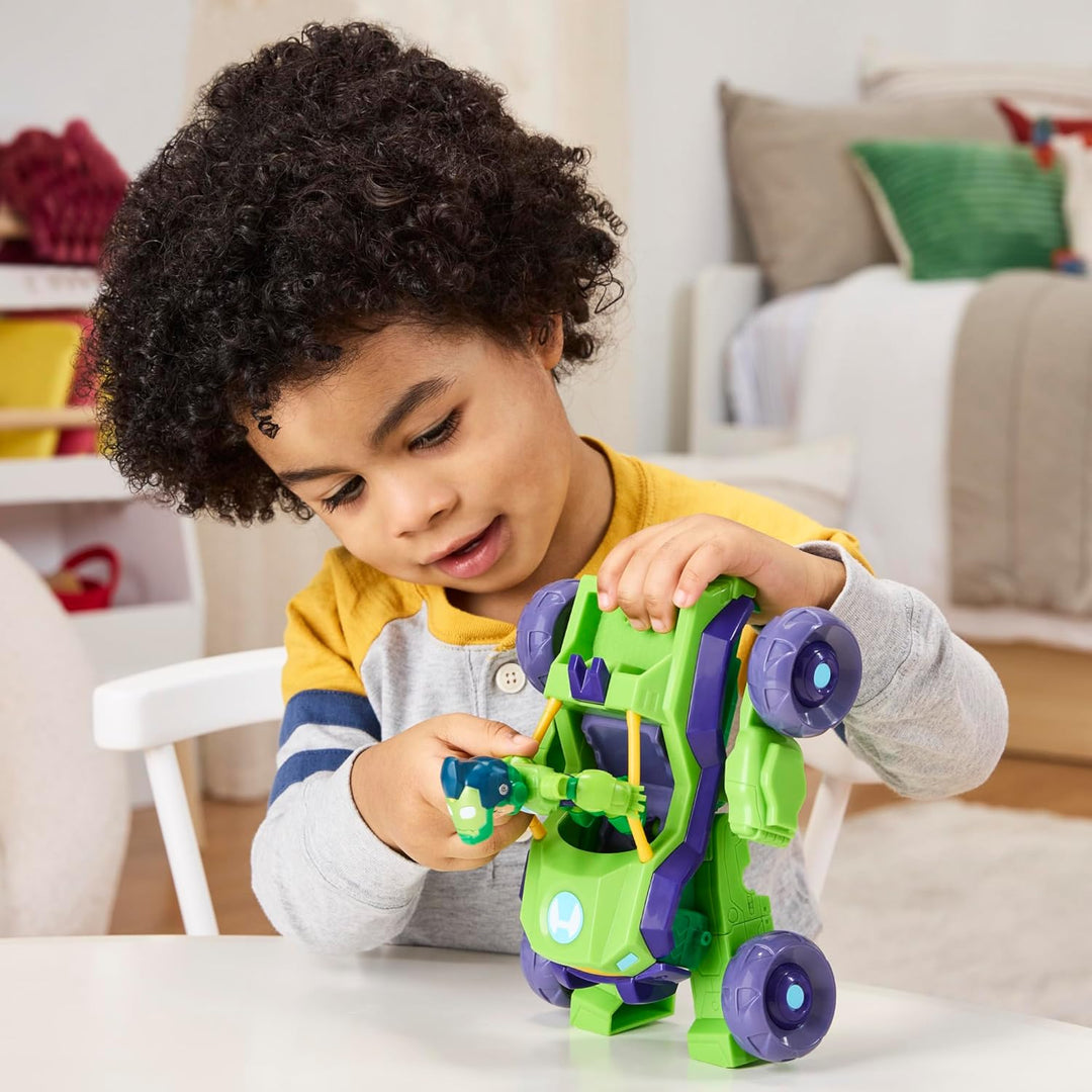 Marvel Iron Man and his Awesome Friends Iron Hulk 2-In-1 Mech-Anzug & Fahrzeug, Action-Figur & Fahrz