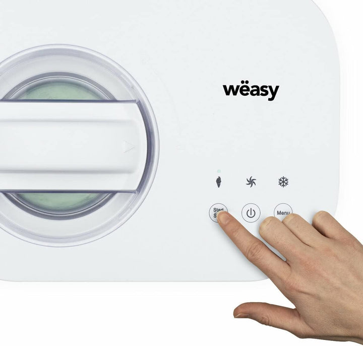 Wëasy YUM135 Eisturbine, 1 l, fertig in 60 Minuten, automatische Abschaltung, 100 W, Touch-Bedienfel