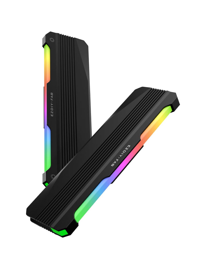 EZDIY-FAB RH01 ARGB RAM-Kühlkörper, RGB Memory Heat Spreader für DDR5 DDR4, Aluminium-RAM-Kühler mit