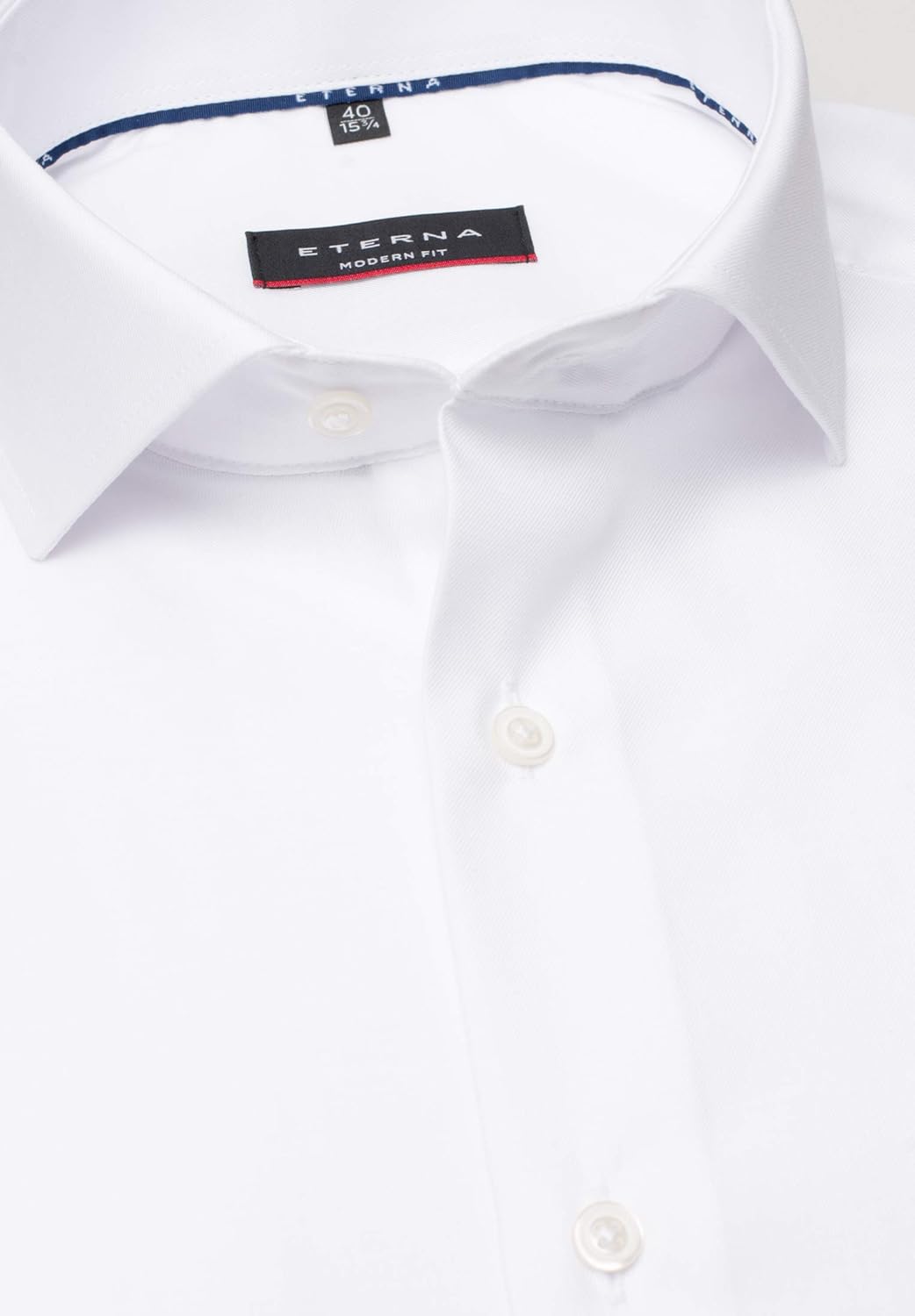 eterna Langarm Hemd Modern Fit Twill unifarben