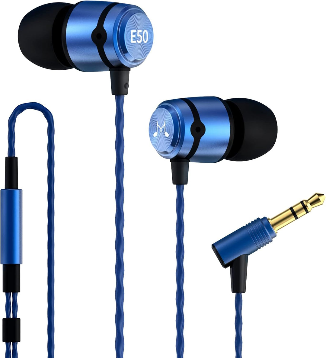 SoundMAGIC E50 Wired Earbuds Without Microphone, In-Ear HiFi Earphones, Noise Isolating Headphones,