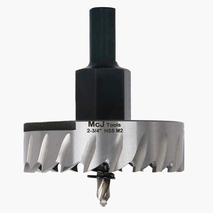 McJ Tools 2-3/4 Inch HSS M2 Drill Bit Hole Saw for Metal, Steel, Iron, Alloy, Ideal for Electricians