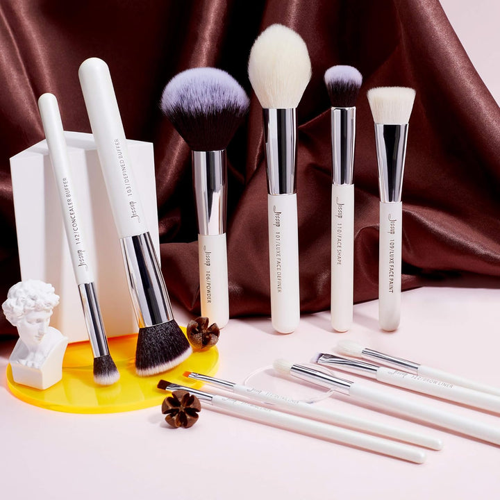 Jessup Pinselset Makeup Make Up Pinsel Set Schminkpinsel Kosmetikpinsel 25 Stück Gesichtspinsel Auge