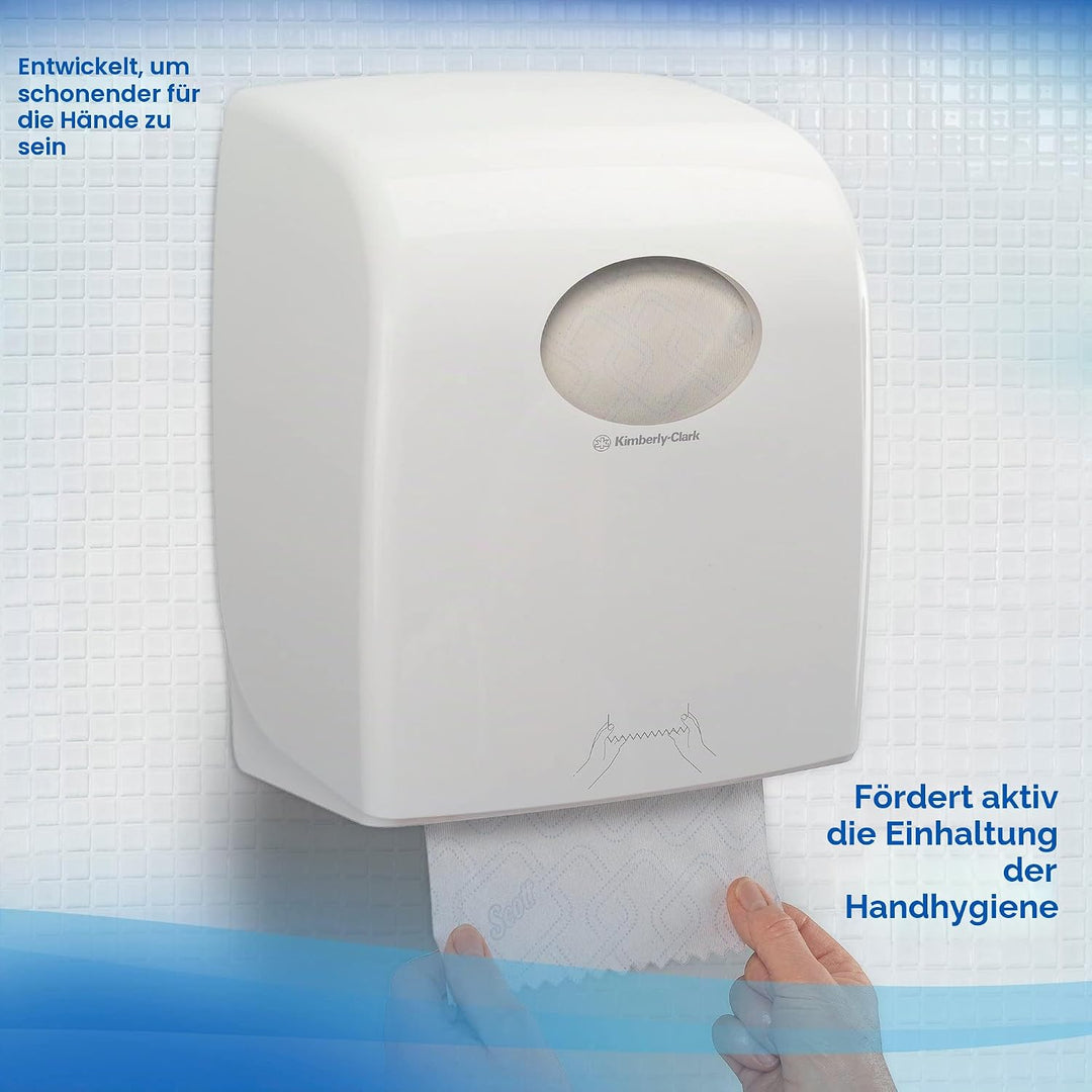 Scott Control Rollenhandtücher 6622 – Einweg-Handtücher – 6 Papiertuchrollen x 300 m Papierhandtüche