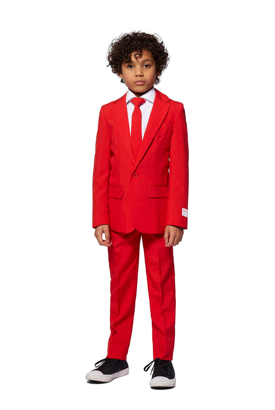OppoSuits Einfarbiger Anzug für Teenager-Jungen in Glorious Green - Abschlussball- und Hochzeitsfeie