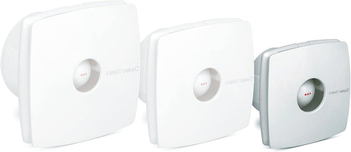 X-MART 10 - Abluftventilator für das Bad - Serienmässig - Schraubenlose Befestigung & Einfache Reini