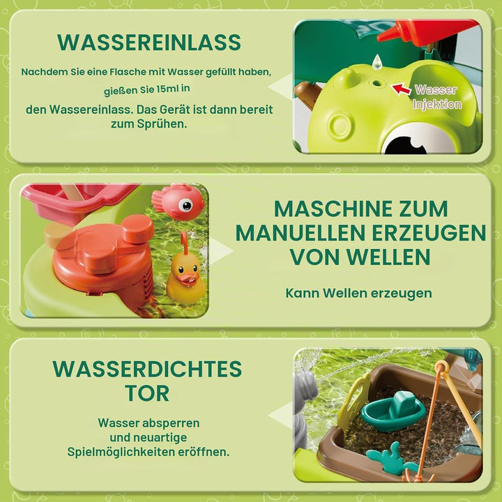 deAO Wasserspieltisch für Kinder, Sand und Wassertisch Spielzeug mit Automatischer Zirkulationspumpe