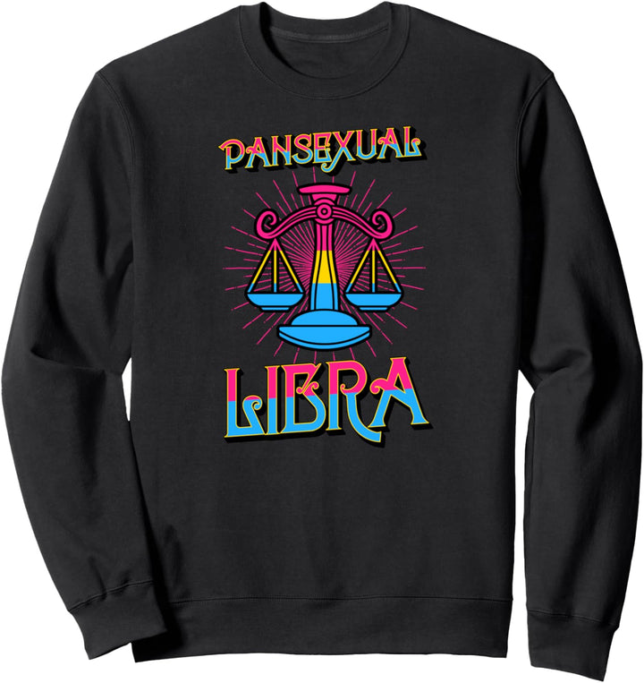 Pansexual Libra Sternzeichen Geburtstag Party Horoskop LGBTQ Sweatshirt