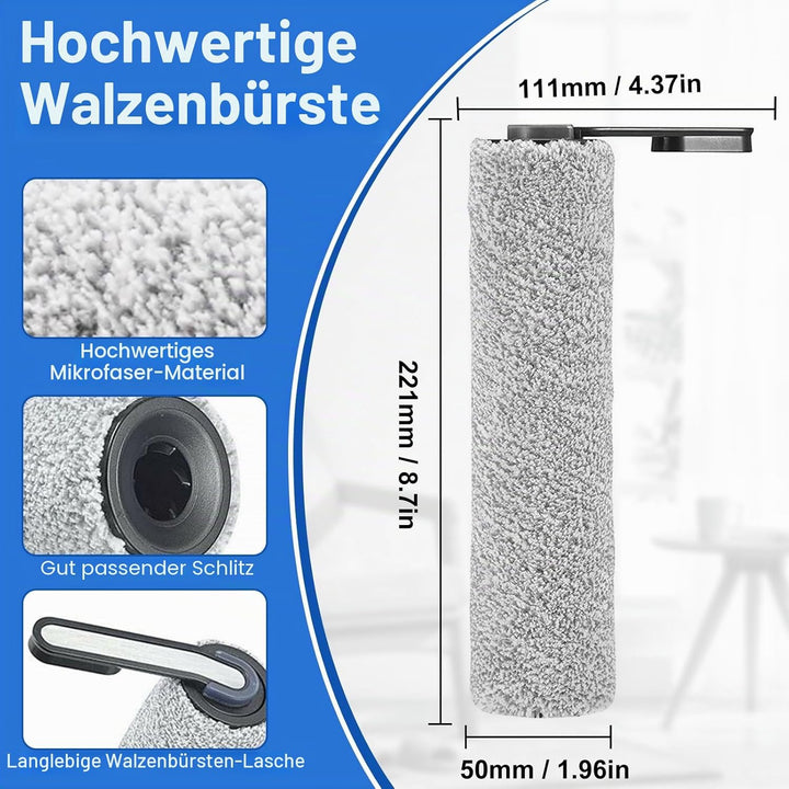 Fixbetter Ersatzbürstenrolle und HEPA-Filter passend für Tineco Floor One S5 Combo Akku-Nass- und Tr