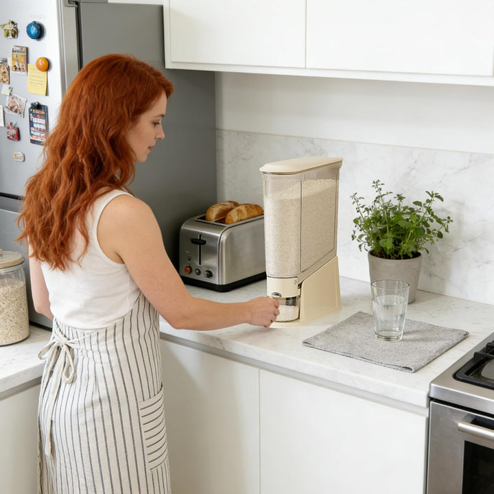Manolyee Reisspender | Transparenter Aufbewahrungsbehälter | Grosse Aufbewahrungsbehälter für Cereal