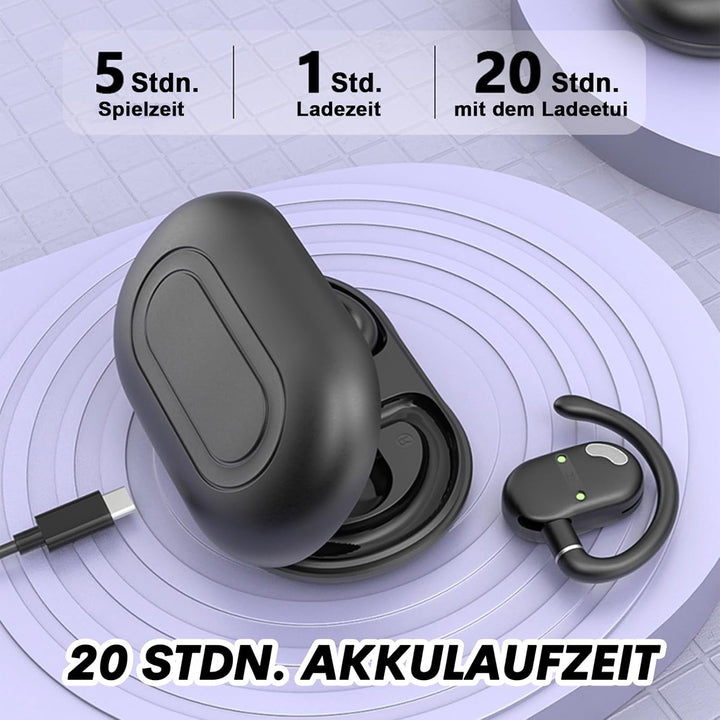 Open Ear Kopfhörer kabellos Bluetooth 5.4 Sport Air Bone Conduction Wireless Headphones Luftleitung