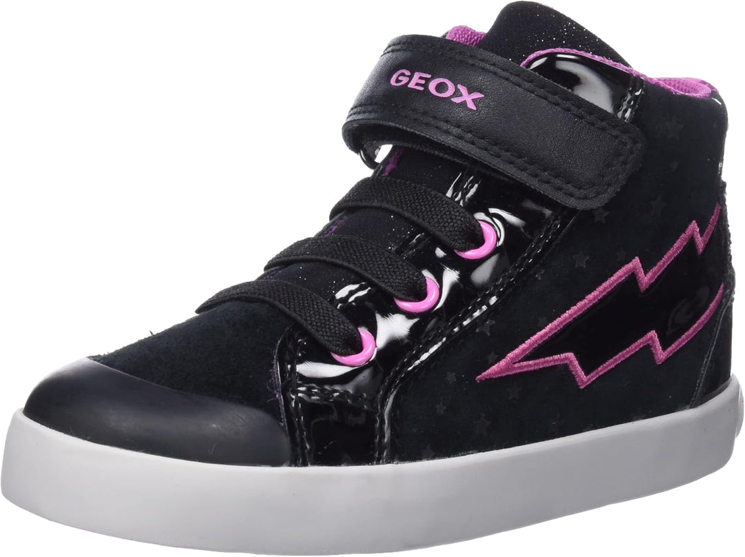 Geox Mädchen B Kilwi Girl B Sneakers 21 EU Black Fuchsia, 21 EU Black Fuchsia
