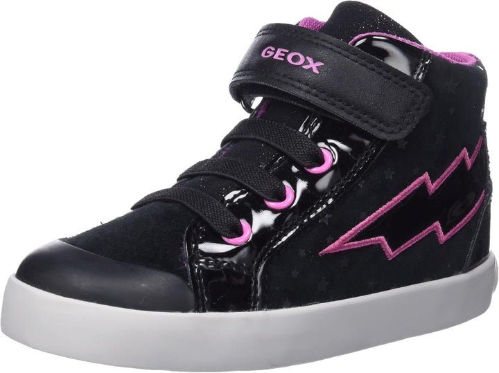 Geox Mädchen B Kilwi Girl B Sneakers 21 EU Black Fuchsia, 21 EU Black Fuchsia