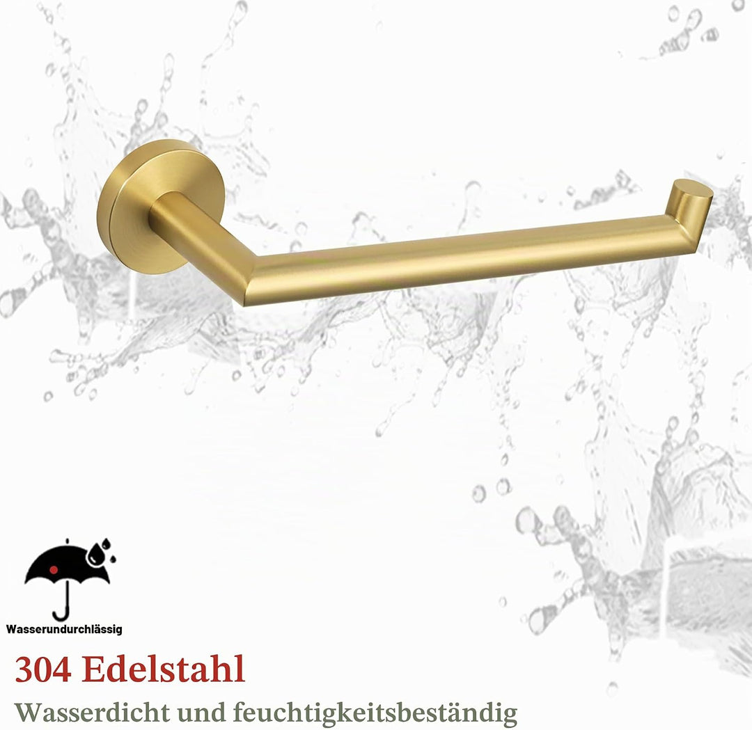Mooche 304 Edelstahl Handtuchhalter Wand mit verdeckten Schrauben, 25cm Badetuchstange mit Bohren, G