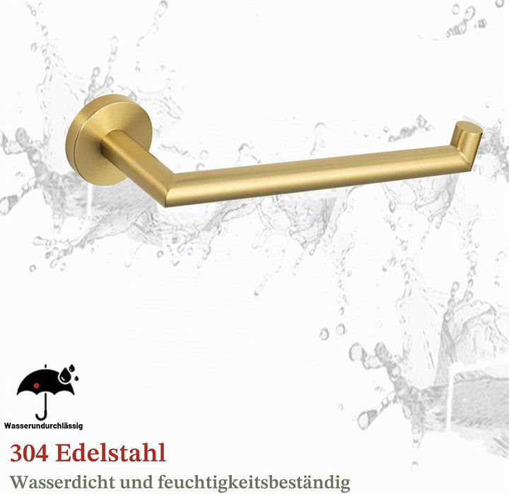 Mooche 304 Edelstahl Handtuchhalter Wand mit verdeckten Schrauben, 25cm Badetuchstange mit Bohren, G
