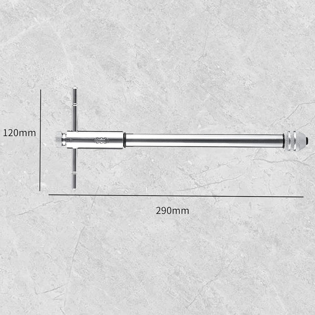 Bamyli T Griff Windeisen Ratsche, Gewindeschneider Halter, Einstellbar Windeisen, Extra Langer Stil