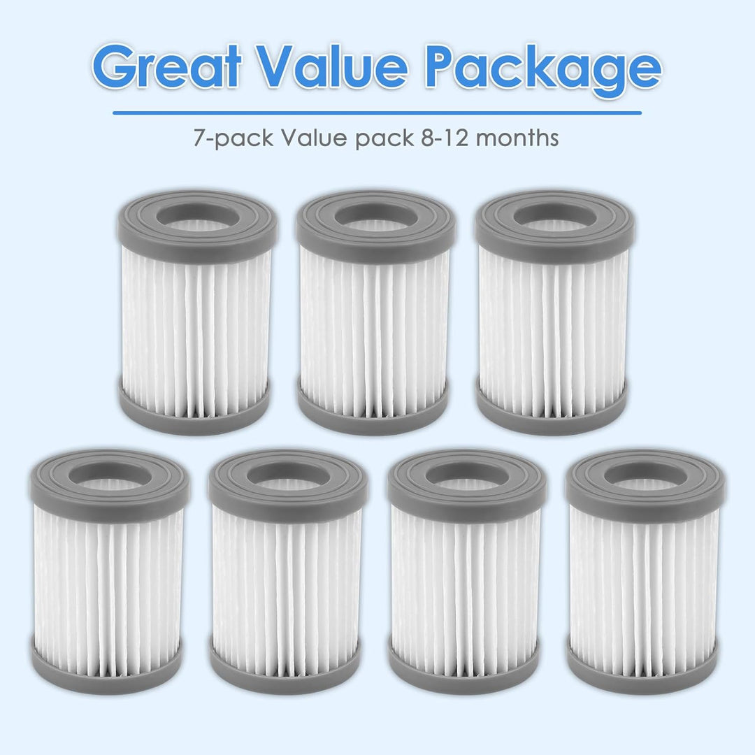 (7 Stück) M320 Ersatz-HEPA-Filter kompatibel mit Lefant M320/M320G Saugroboter, Filter-Zubehör-Set,