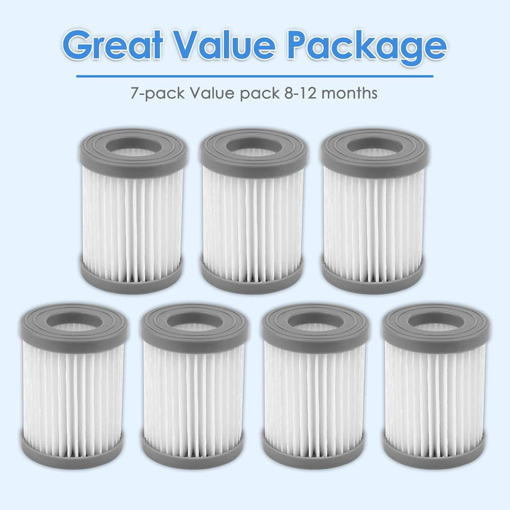 (7 Stück) M320 Ersatz-HEPA-Filter kompatibel mit Lefant M320/M320G Saugroboter, Filter-Zubehör-Set,