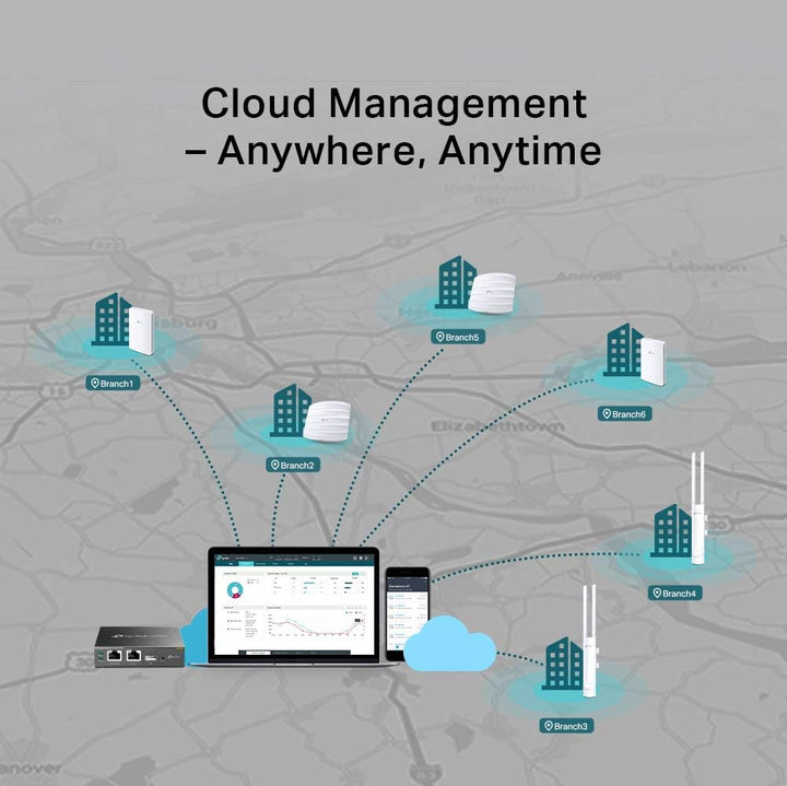 TP-Link EAP110-Outdoor Outdoor WLAN Access Point (300Mbit/s 2,4GHz, Omada SDN, unterstützen nur pass